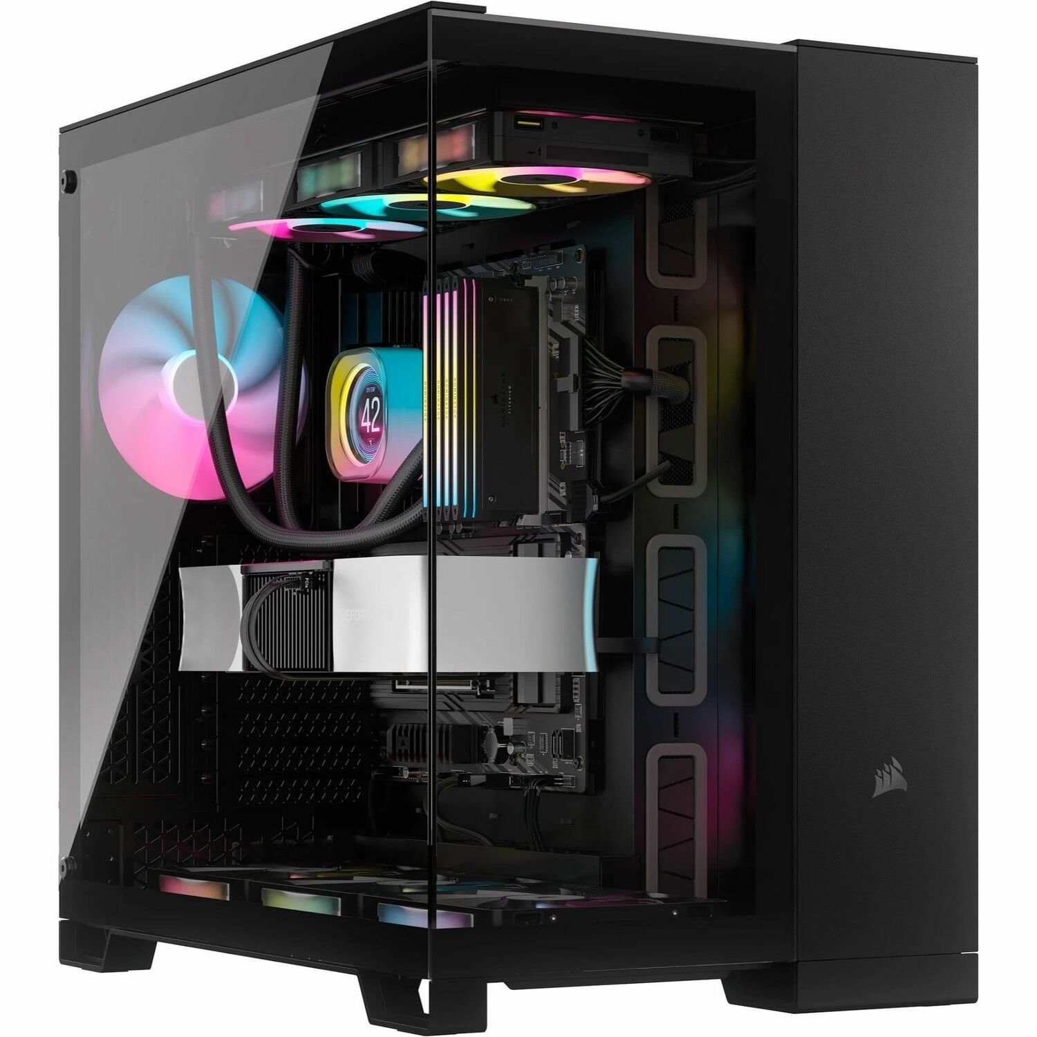 Corsair iCUE LINK 6500X RGB Mid-Tower ATX Dual Chamber PC Case - Black