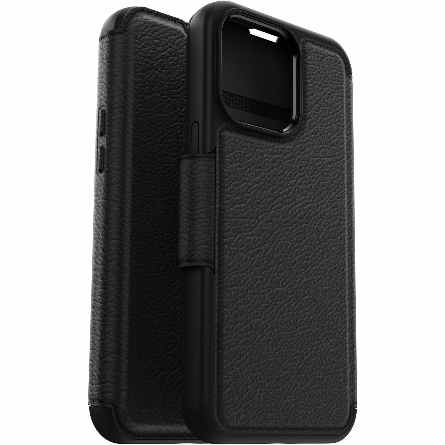 OtterBox Strada Carrying Case (Folio) Apple iPhone 15 Pro Max Smartphone - Black
