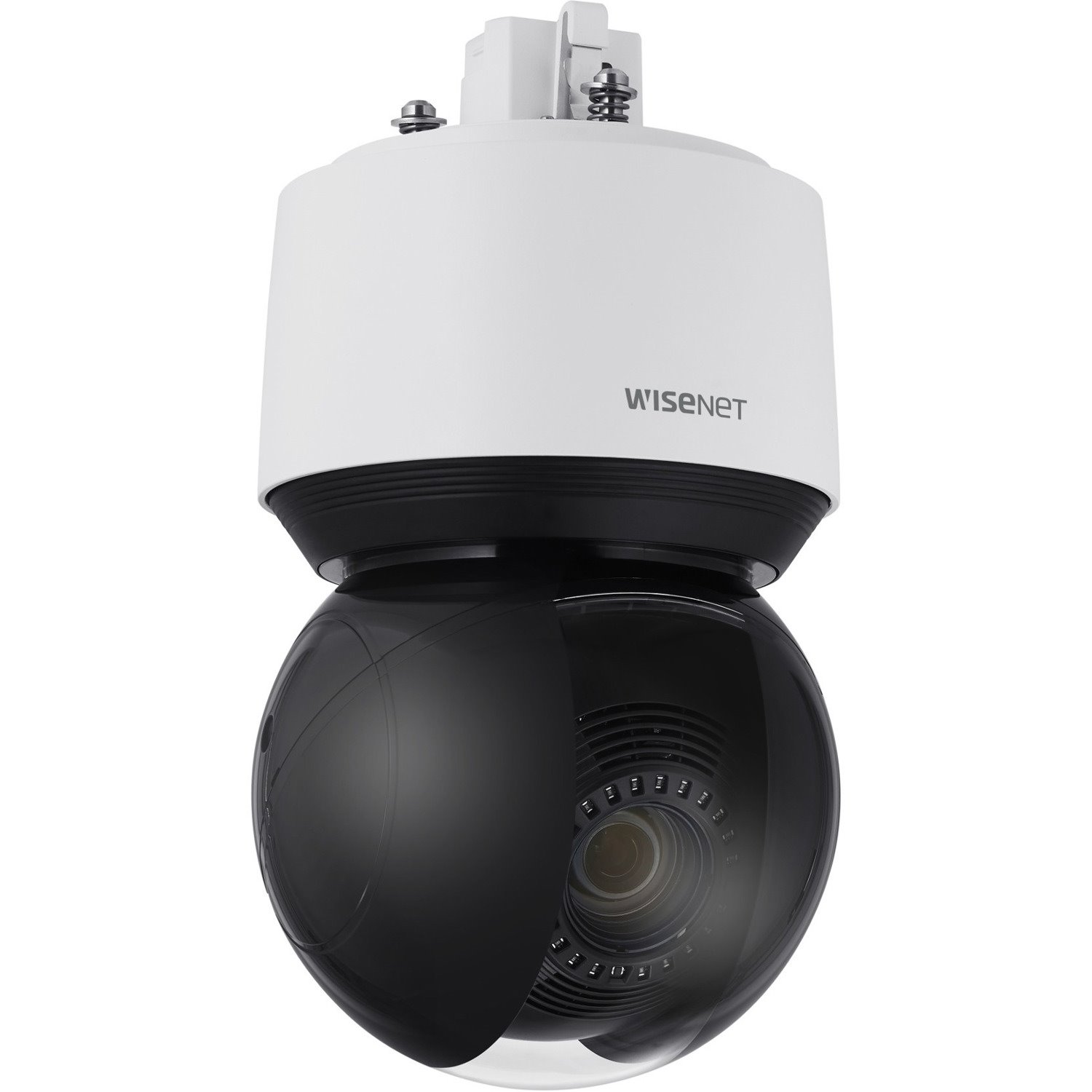 Wisenet XNP-6400 2 Megapixel Outdoor HD Network Camera - Color - Dome - Signal White, Jet Black