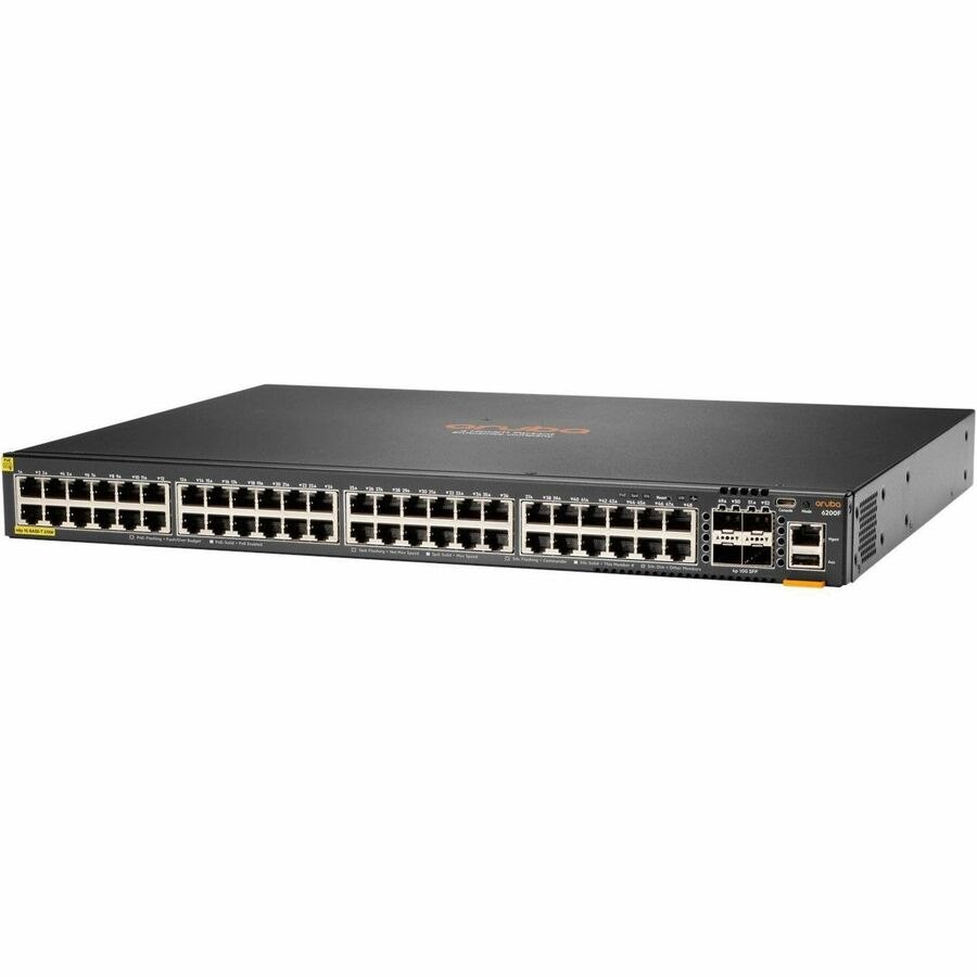Aruba CX 6200 48 Ports Manageable Ethernet Switch - Gigabit Ethernet, 10 Gigabit Ethernet - 10/100/1000Base-T, 10GBase-X