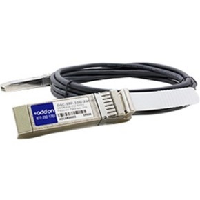 AddOn Dell DAC-SFP-10G-2M Compatible TAA Compliant 10GBase-CU SFP+ to SFP+ Direct Attach Cable (Passive Twinax, 2m)