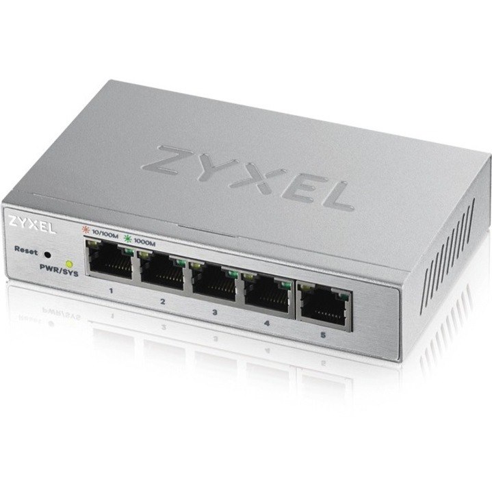 ZYXEL GS1200 GS1200-5 5 Ports Manageable Ethernet Switch - Gigabit Ethernet - 10/100/1000Base-T
