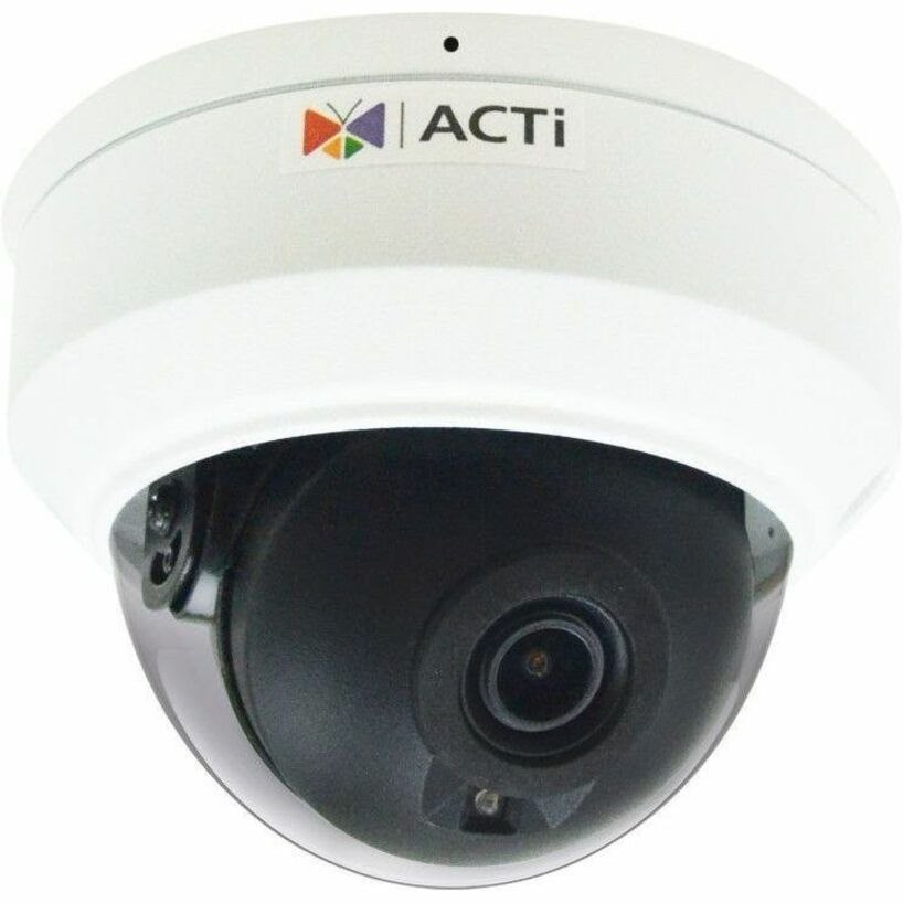 ACTi Z714 8 Megapixel Outdoor 4K Network Camera - Color - Mini Dome - White