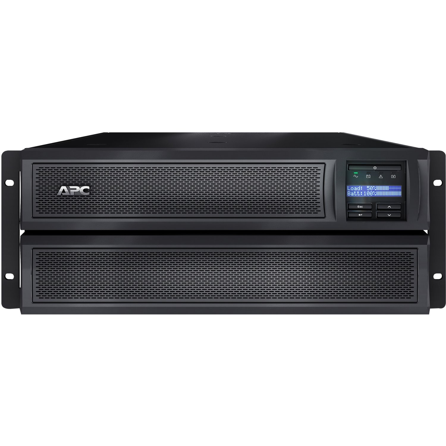 SMX3000HV - APC by Schneider Electric Smart-UPS Line-interactive UPS - 3kVA / 2.7kW.  Includes Front Support Brackets as standard ONLY. Recommend purchasing 4 post rail kit to support front and rear of UPS (SU032A)