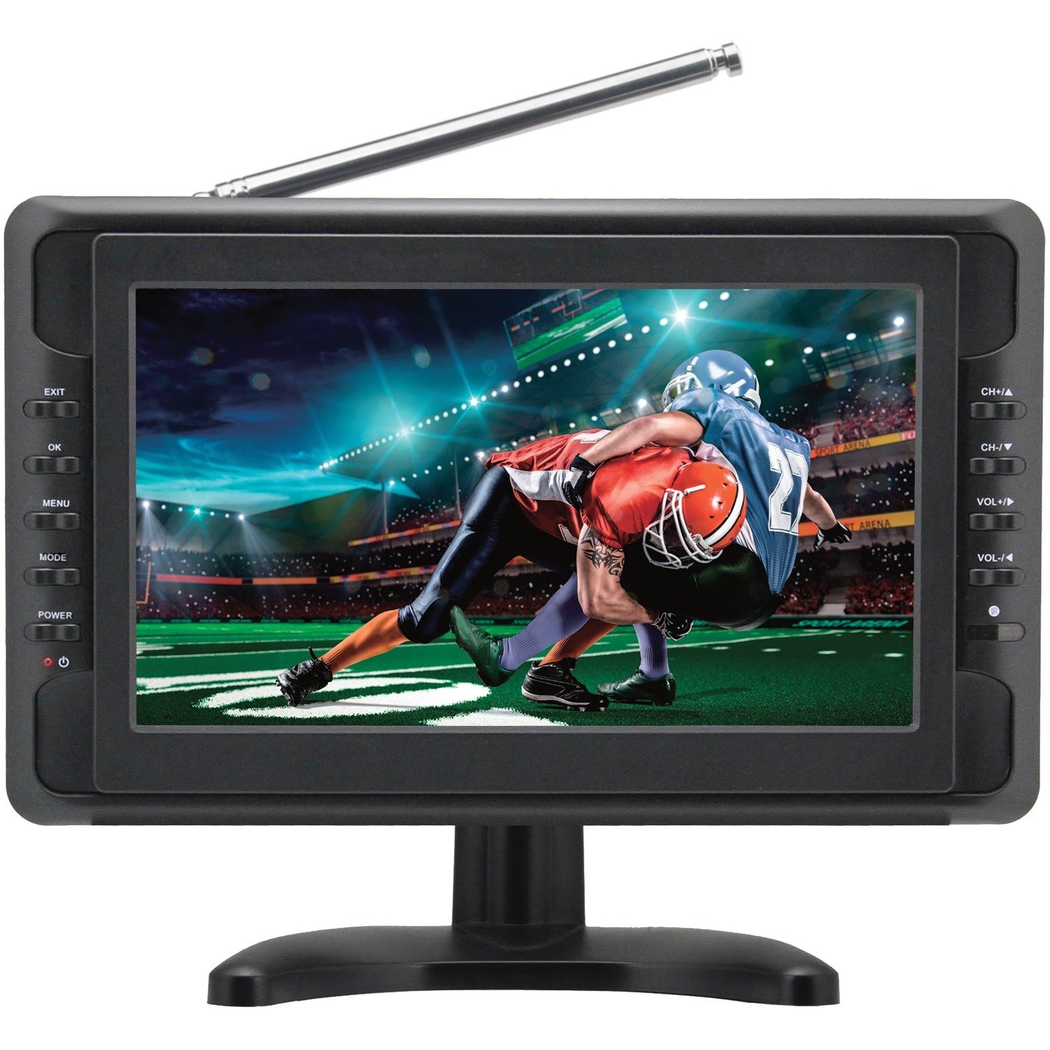 Naxa NT-110A 10.1" LED-LCD TV - HDTV - Shiny Black
