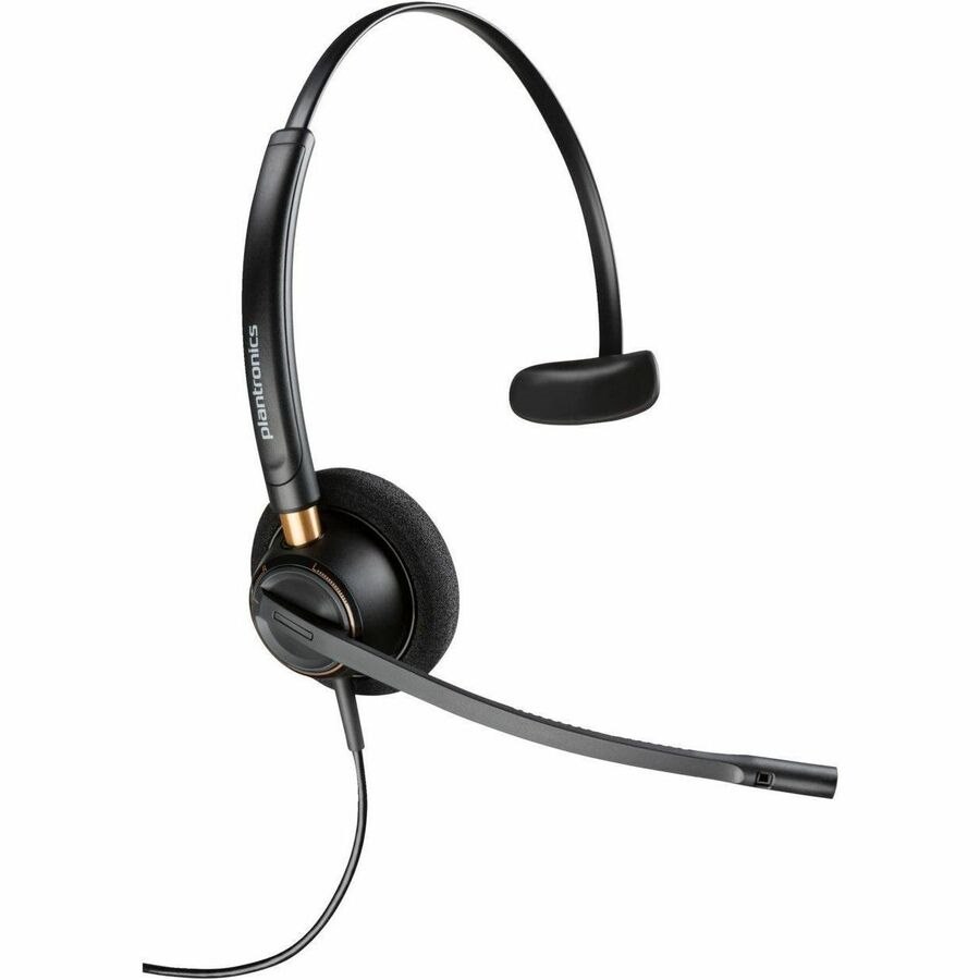 Poly EncorePro 500 510 Wired Over-the-head, On-ear Mono Headset - Black