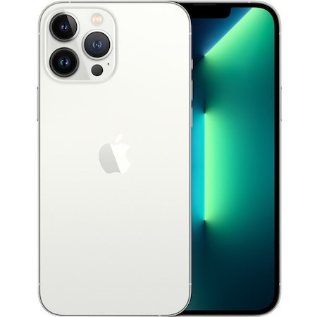 Apple iPhone 13 Pro Max A2484 128 GB Smartphone - 6.7" OLED 2778 x 1284 - Hexa-core (A15 BionicDual-core (2 Core) Quad-core (4 Core) - 8 GB RAM - iOS 15 - 5G - Silver