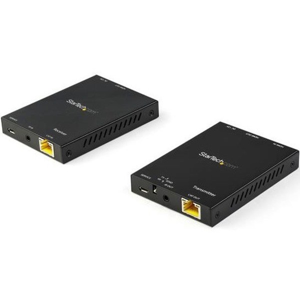 StarTech.com HDMI over CAT6 extender kit - Supports UHD - Resolutions up to 4K 60Hz - Supports HDR and 4:4:4 chroma subsampling - Extended HDMI signal at up to 165 ft. (50 m) - Use existing CAT6 cable infrastructure with a direct connection to the converter to extend your HDMI signal - HDCP 2.2 compliant