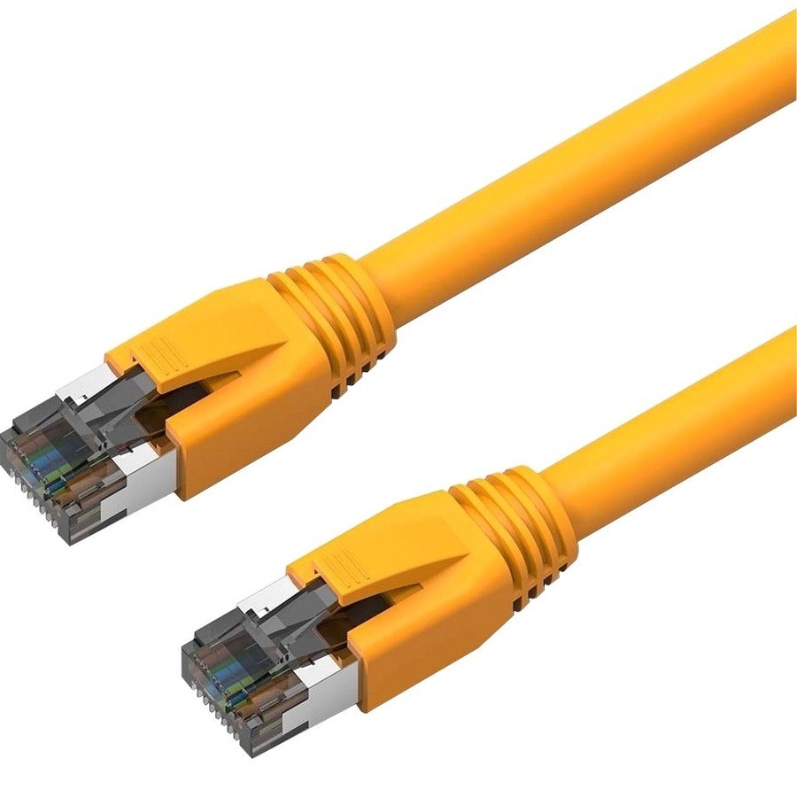 Axiom 4FT CAT8 2000mhz S/FTP Shielded Patch Cable Snagless Boot (Yellow)