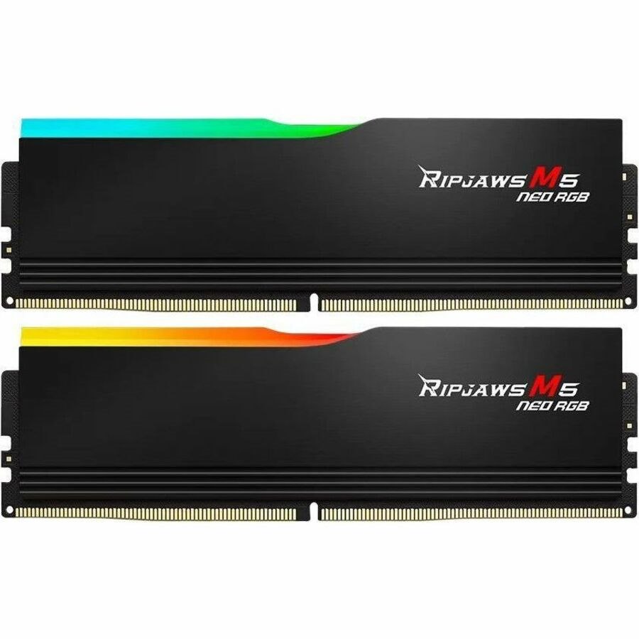 G.SKILL Ripjaws M5 Neo RGB RAM Module for Motherboard, Gaming Desktop Computer - 32 GB (2 x 16GB) - RGB - DDR5-6000/PC5-48000 DDR5 SDRAM - 6000 MHz - CL28 - 1.40 V