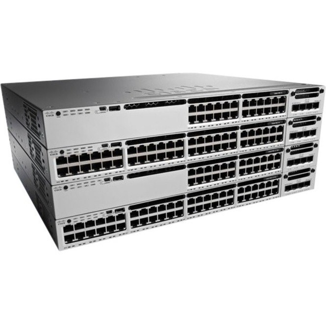 Cisco Catalyst 3850 WS-C3850-24P-L 24 Ports Manageable Ethernet Switch - 10/100/1000Base-T - Refurbished