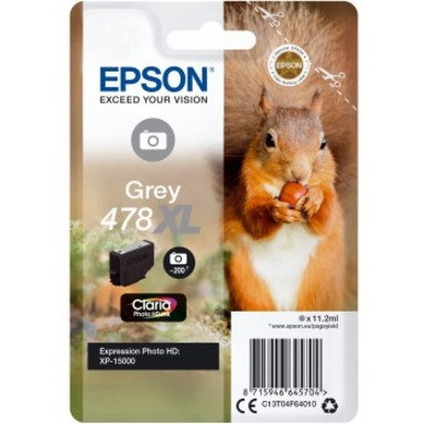 Epson Claria Photo HD 478XL Original High Yield Inkjet Ink Cartridge - Single Pack - Grey - 1 Pack