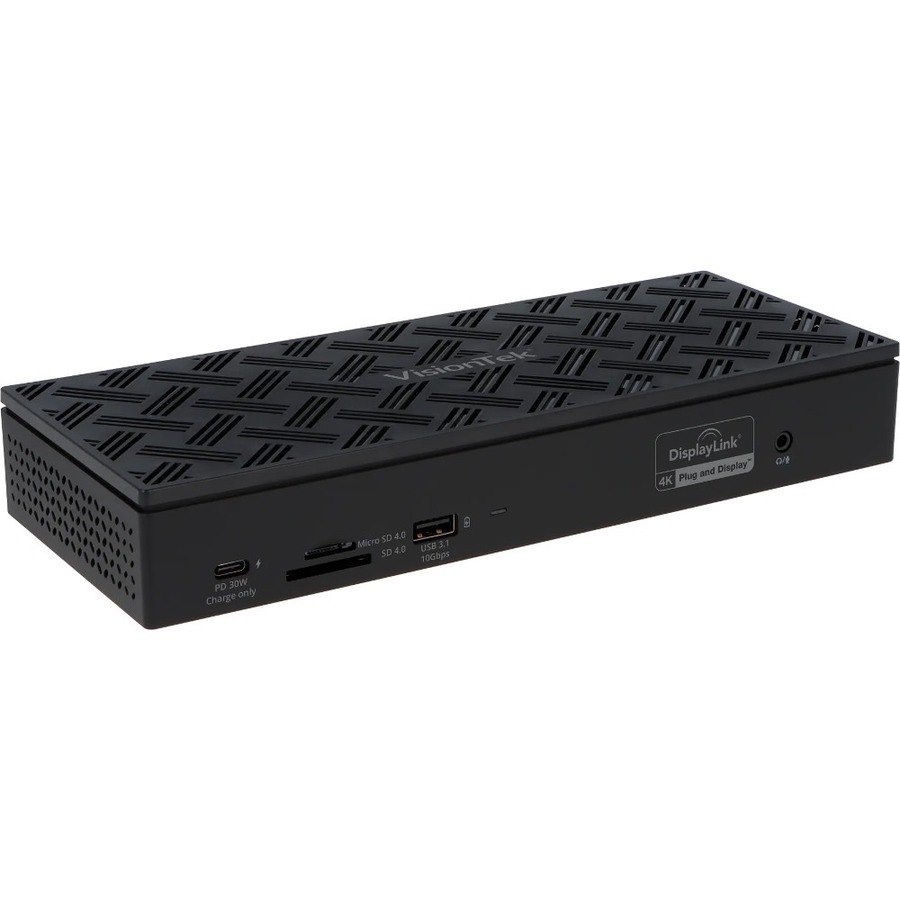 VisionTek VT8000 Quad Display 4k USB 3.0 & USB-C Docking Station with 100W Power Delivery