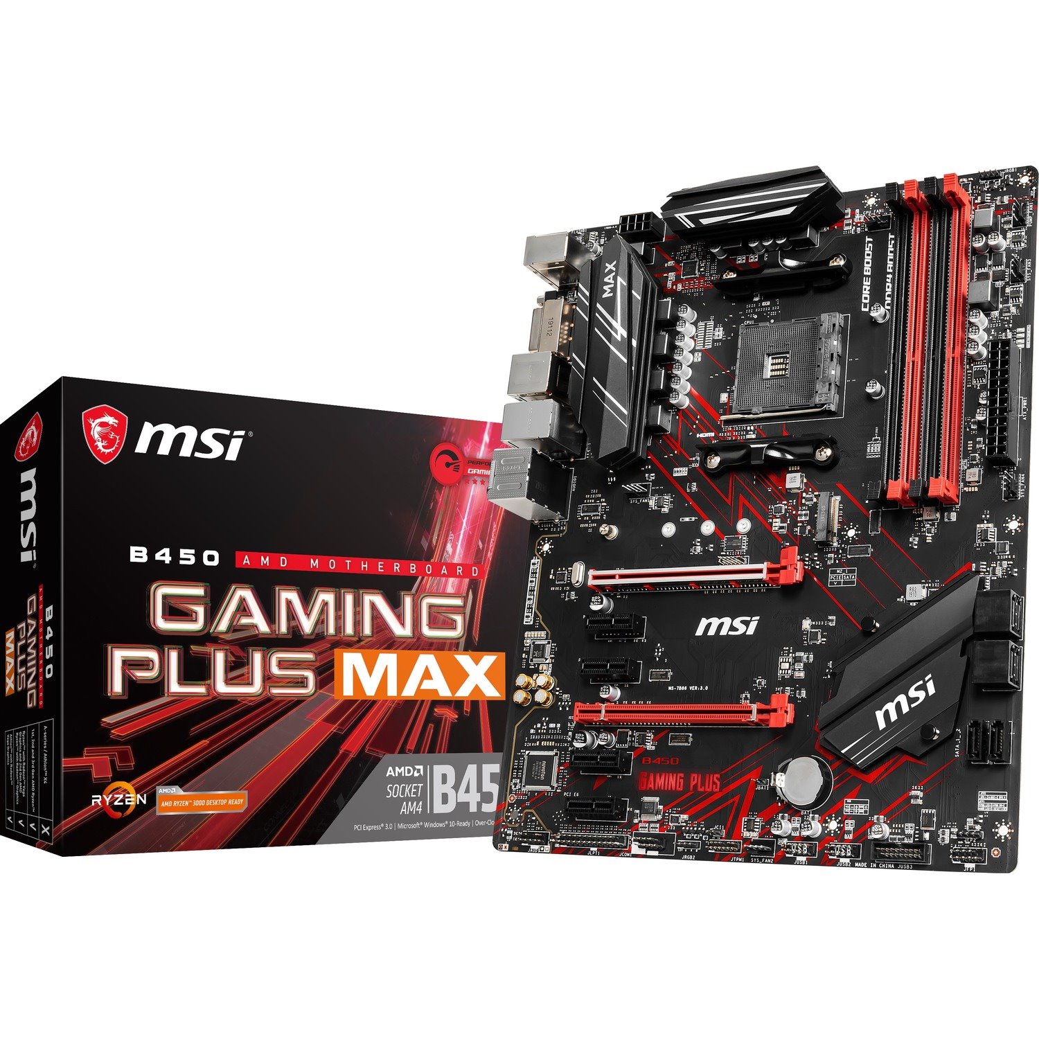 MSI B450 GAMING PLUS MAX Desktop Motherboard - AMD B450 Chipset - Socket AM4 - ATX