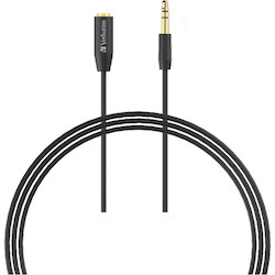 Verbatim 3.5mm Aux Audio Extension Cable 3m - Black