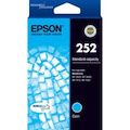 Epson DURABrite Ultra 252 Original Standard Yield Inkjet Ink Cartridge - Cyan - 1 Pack
