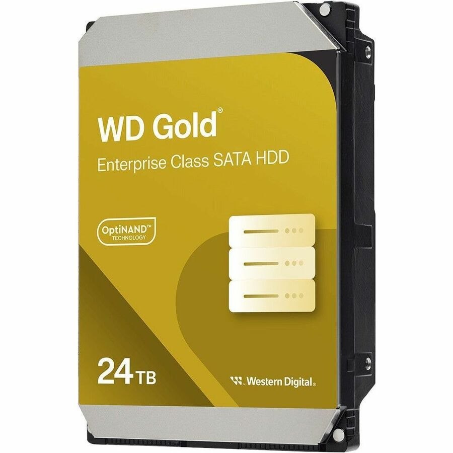 WD Gold WD242KRYZ 24 TB Hard Drive - 3.5" Internal - SATA (SATA/600) - Conventional Magnetic Recording (CMR) Method