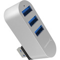 Sabrent Premium 3-Port Aluminum Mini USB 3.0 Rotatable Hub [90&deg;/180&deg; Degree Rotatable]