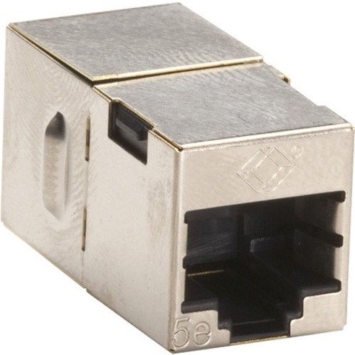 Black Box CAT5e Shielded Cross-Pin Coupler - Silver 10-Pack