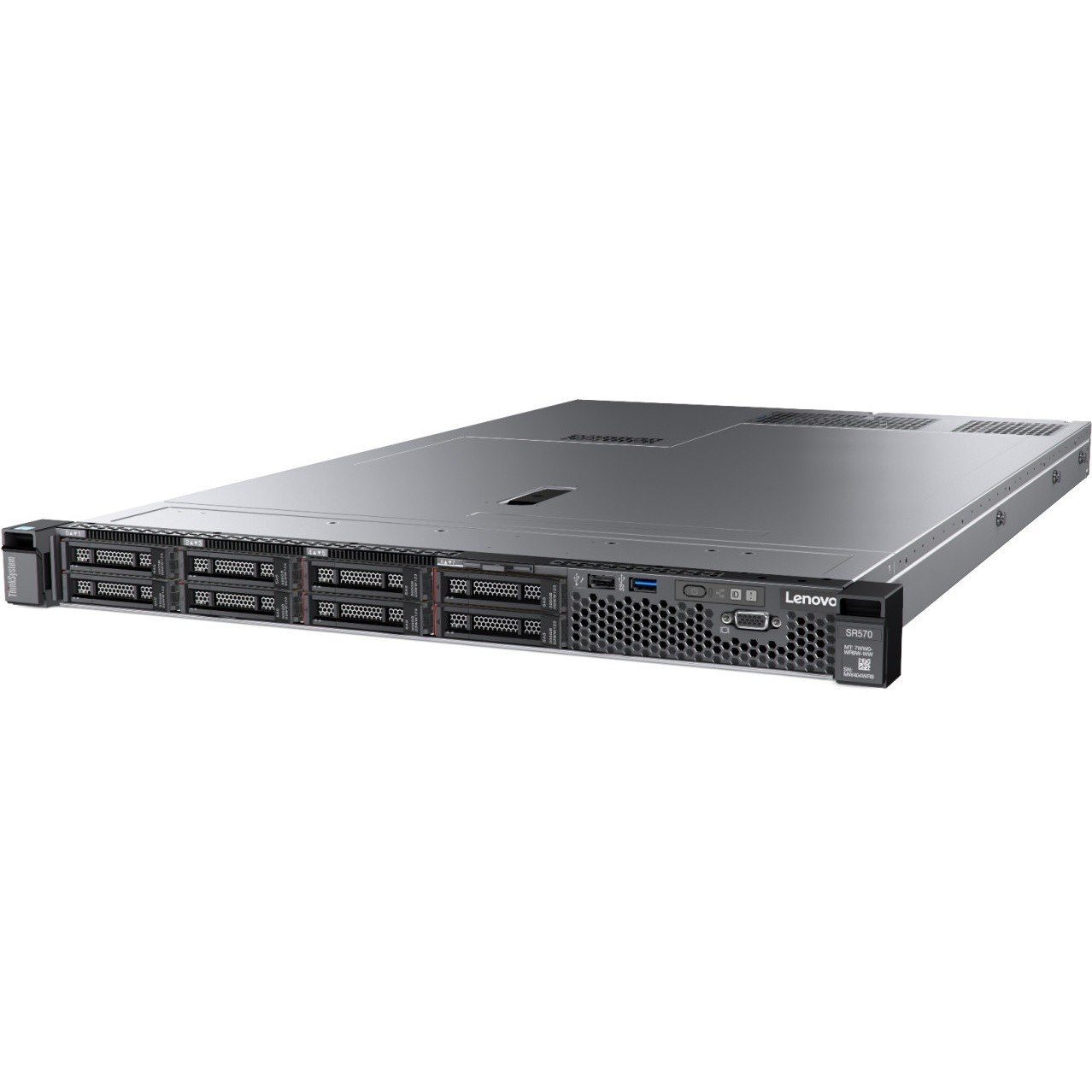 Lenovo ThinkSystem SR570 7Y03A05GAU 1U Rack Server - 1 x Intel Xeon Silver 4210 2.20 GHz - 16 GB RAM - 12Gb/s SAS, Serial ATA/600 Controller