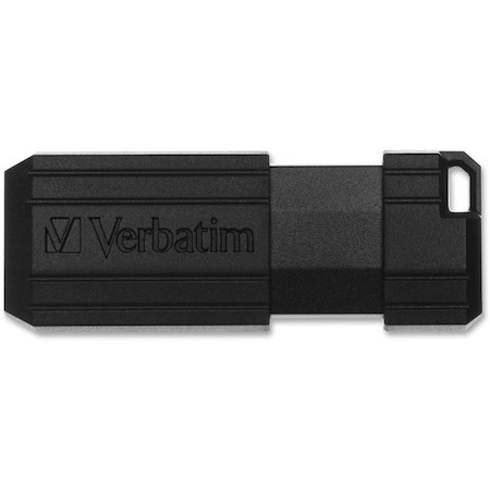 Verbatim PinStripe 16 GB USB 2.0 Type A Flash Drive - Black