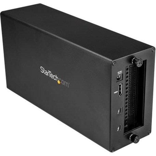 StarTech.com Thunderbolt 3 PCIe Expansion Chassis, External Enclosure Box with 1x PCI-Express Slot, 5K/4K Output Via TB3/DP Ports, TAA