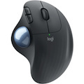Logitech ERGO M575 Mouse - Bluetooth - USB - Optical - 5 Button(s) - Graphite