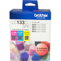 Brother LC133CL3PK Original Inkjet Ink Cartridge - Cyan, Magenta, Yellow - 3 / Pack