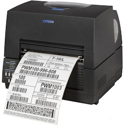 Citizen CL-S6621 Desktop Direct Thermal/Thermal Transfer Printer - Monochrome - Label Print - USB - Serial