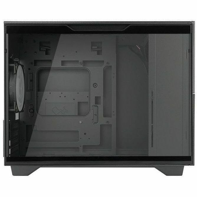 In Win IW-CS-F3BLK-1AN120 Gaming Computer Case - Micro ATX, Mini ITX Motherboard Supported - Mini-tower - SECC, Tempered Glass, Wood, Mesh - Black