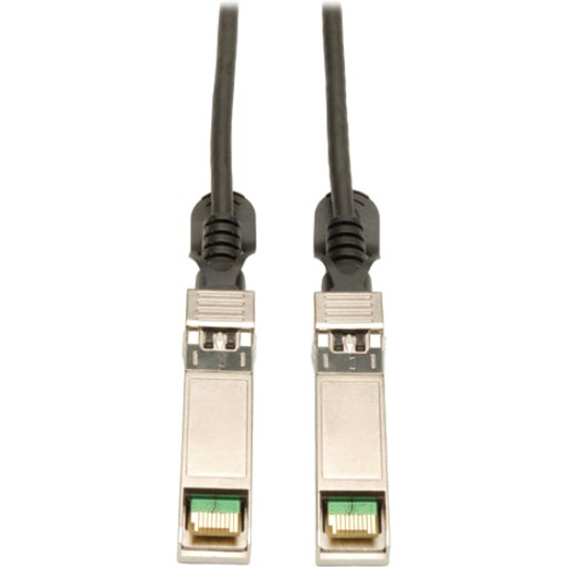 Eaton Tripp Lite Series SFP+ 10GBase-CU Passive Twinax Copper Cable, SFP-H10GB-CU2-5M Compatible, Black, 8 ft. (2.43 m)