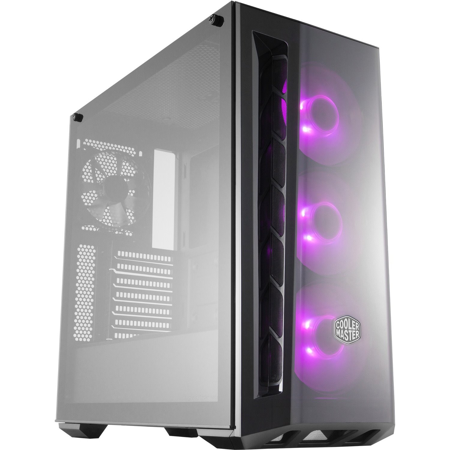 Cooler Master MasterBox MB520 RGB Computer Case - ATX, Micro ATX, Mini ITX Motherboard Supported - Mid-tower - Steel, Plastic, Tempered Glass - Black
