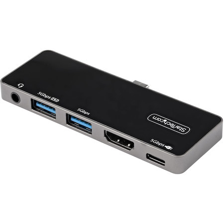 USB C Multiport Adapter, USB-C to 4K 60Hz HDMI, 100W PD Pass-Through, 3xUSB, Audio, USB-C Mini Dock, Portable USB Type-C Dock