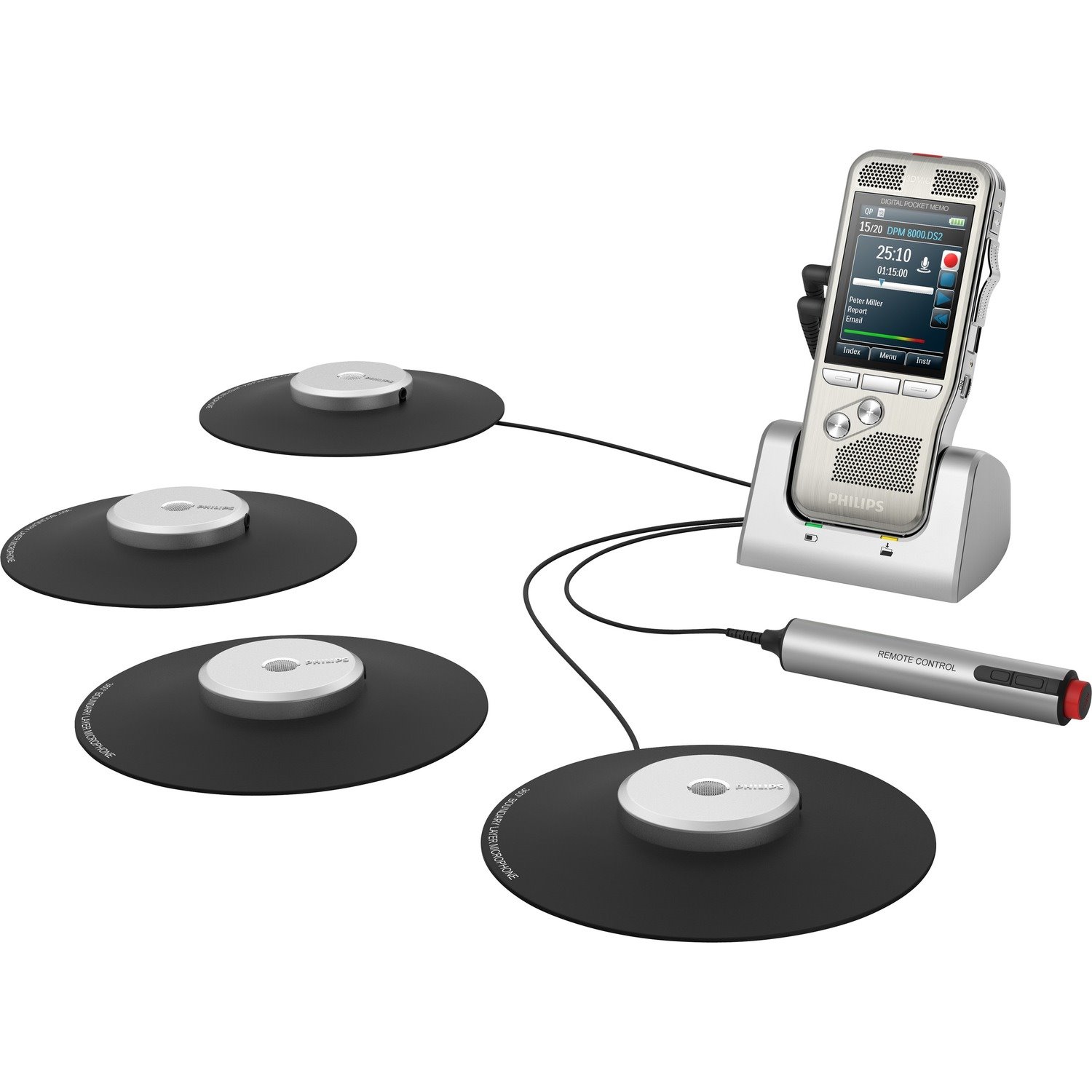 Philips Pocket Memo Meeting Recorder for 360&deg; Recording