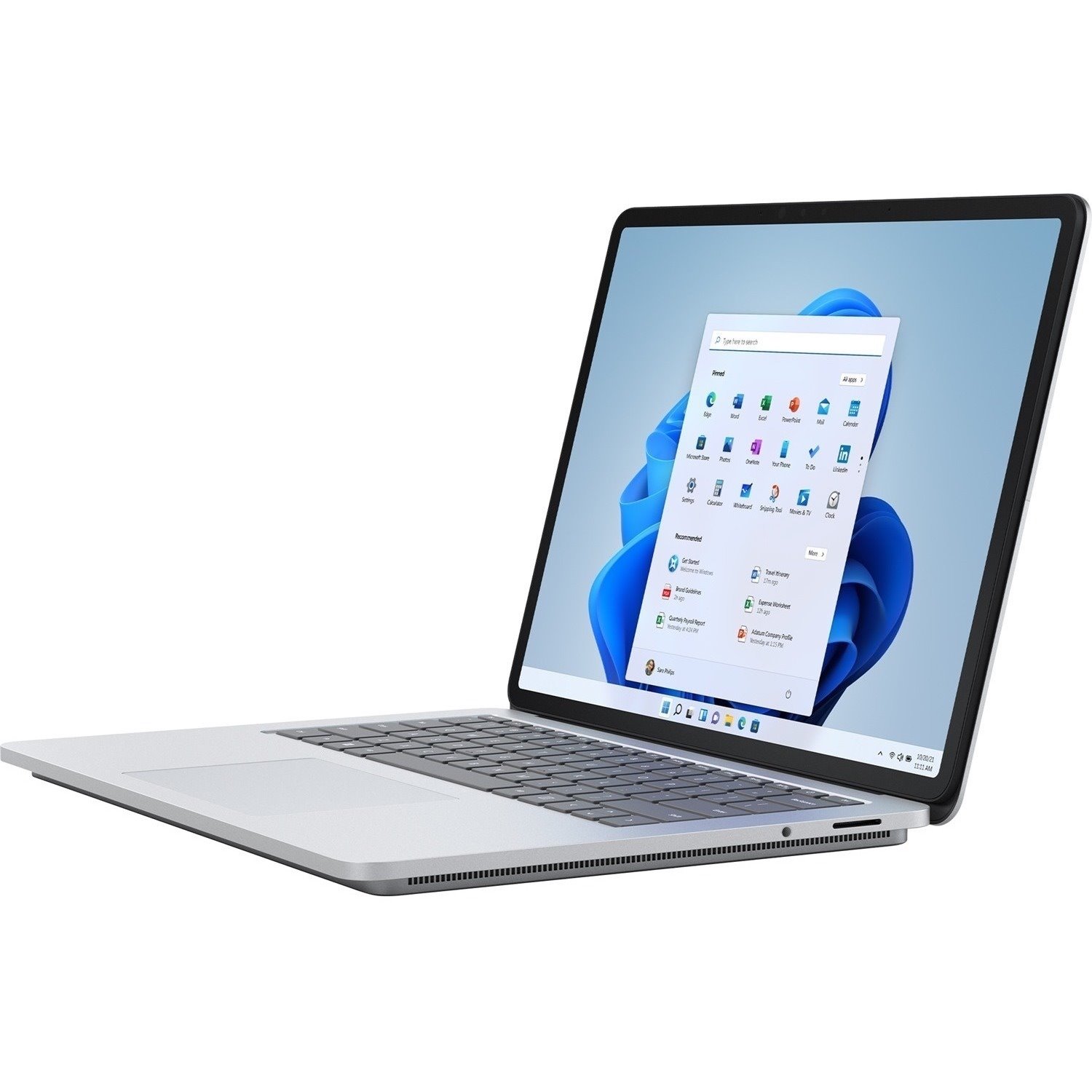 Microsoft Surface Laptop Studio 36.6 cm (14.4") Touchscreen Convertible 2 in 1 Notebook - 2400 x 1600 - Intel Core i5 - 16 GB Total RAM - 256 GB SSD - Platinum