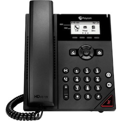 Téléphone IP Poly VVX150 2 lignes 1 port 100mbps mono 2.5" poe