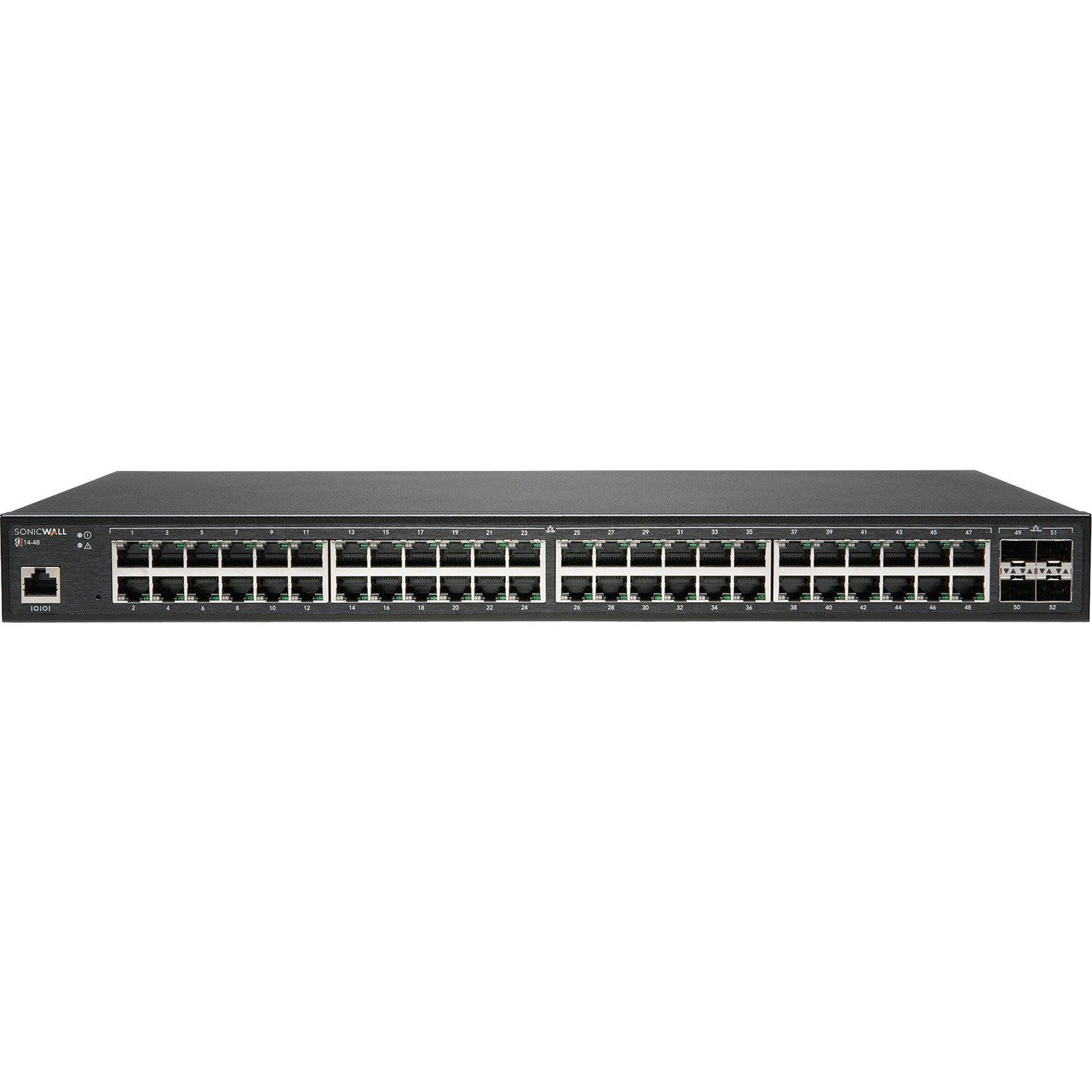 SonicWall SWS14-48 52 Ports Manageable Ethernet Switch - Gigabit Ethernet, 10 Gigabit Ethernet - 1000Base-T, 10GBase-X - TAA Compliant