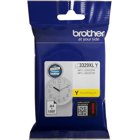 Brother LC3329XLY Original High Yield Inkjet Ink Cartridge - Yellow Pack