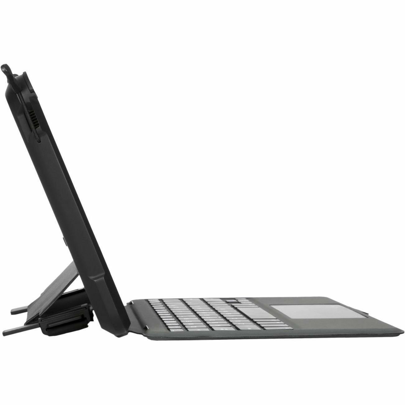 Targus Field-Ready THD933USZ Keyboard/Cover Case Samsung Galaxy Tab Active4 Pro Tablet, ID Card, Stylus - Black