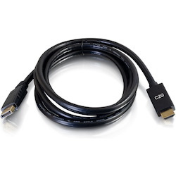 C2G 3ft DisplayPort to HDMI Cable - DP to HDMI Adapter Cable - DisplayPort 1.2a HDMI 1.4b - 4K 30Hz - M/M