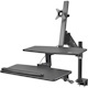 Eaton Tripp Lite Series WorkWise Height-Adjustable Sit-Stand Workstation, Single-Monitor, Clamp-on