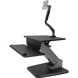 StarTech.com Sit-to-Stand Workstation with Full-Motion Articulating Monitor Arm - One-Touch Height Adjustment