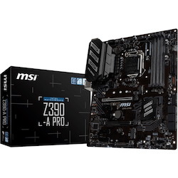 MSI Z390-A PRO Desktop Motherboard - Intel Z390 Chipset - Socket H4 LGA-1151 - Intel Optane Memory Ready - ATX