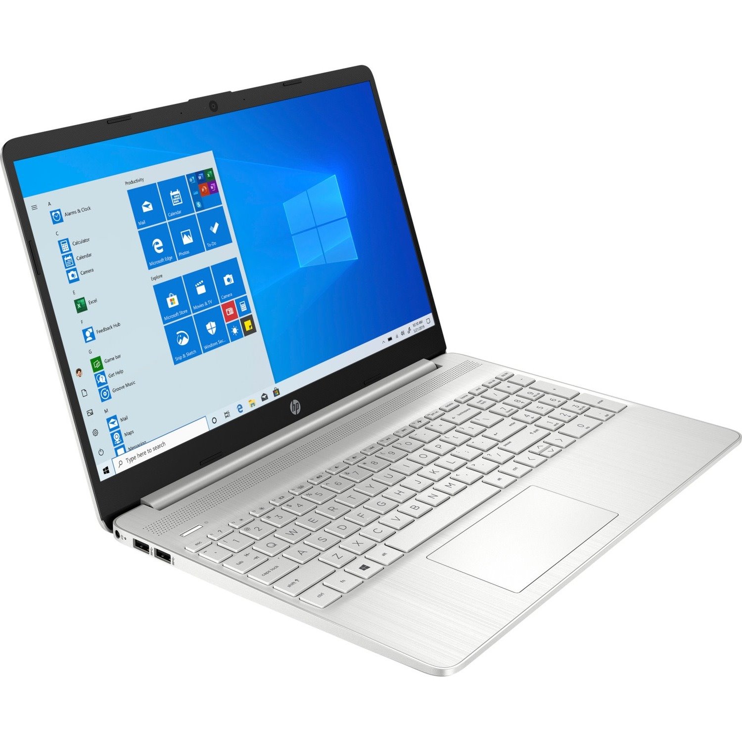 HP 15-d4000 15-dy4013dx 15.6" Touchscreen Notebook - HD - 1366 x 768 - Intel Core i5 11th Gen i5-1155G7 Quad-core (4 Core) 2.50 GHz - 12 GB Total RAM - 256 GB SSD - Natural Silver - Refurbished