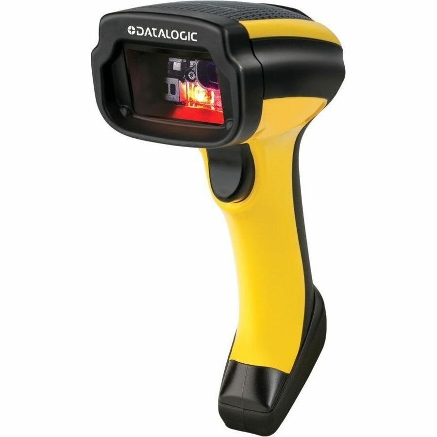 Datalogic PowerScan PBT9501 Rugged Asset Tracking, Manufacturing, Inventory, Logistics, Picking Handheld Barcode Scanner Kit - Wireless Connectivity - Black, Yellow - Serial Cable Included