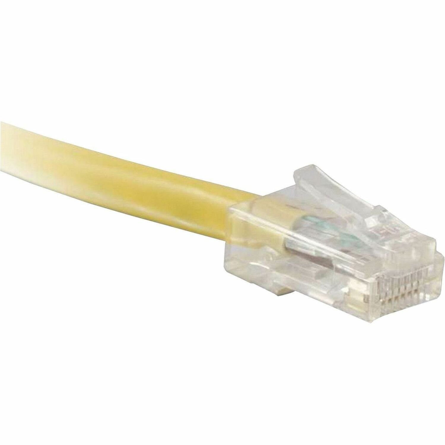 ENET 6in Yellow Cat5e Non-Booted (No Boot) (UTP) High-Quality Network Patch Cable RJ45 to RJ45 - 6 Inch