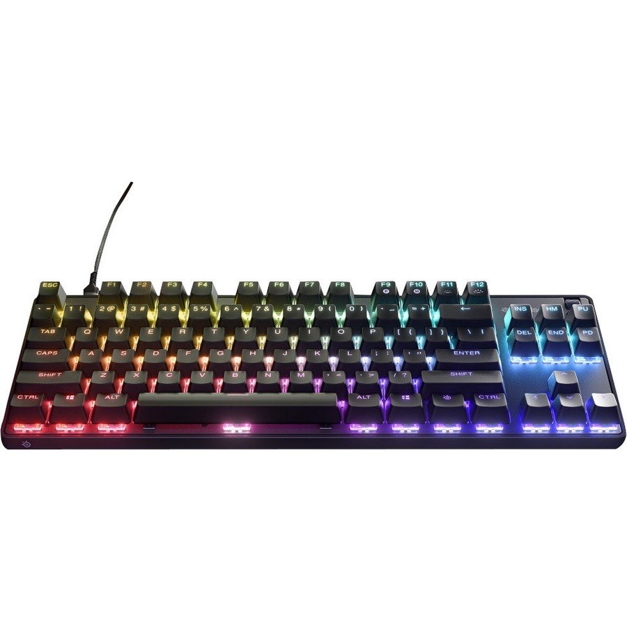 SteelSeries Apex 9 TKL Gaming Keyboard - Cable Connectivity - USB Type C Interface - RGB LED