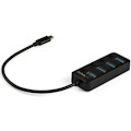 StarTech.com 4 Port USB C Hub - 4x USB 3.0 Type-A with Individual On/Off Port Switches - SuperSpeed 5Gbps USB 3.2 Gen 1 - Bus Powered