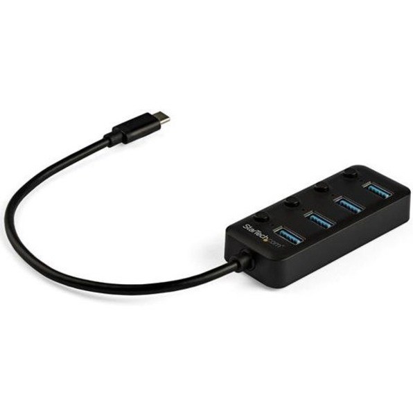StarTech.com USB Hub - USB Type C - External - Black