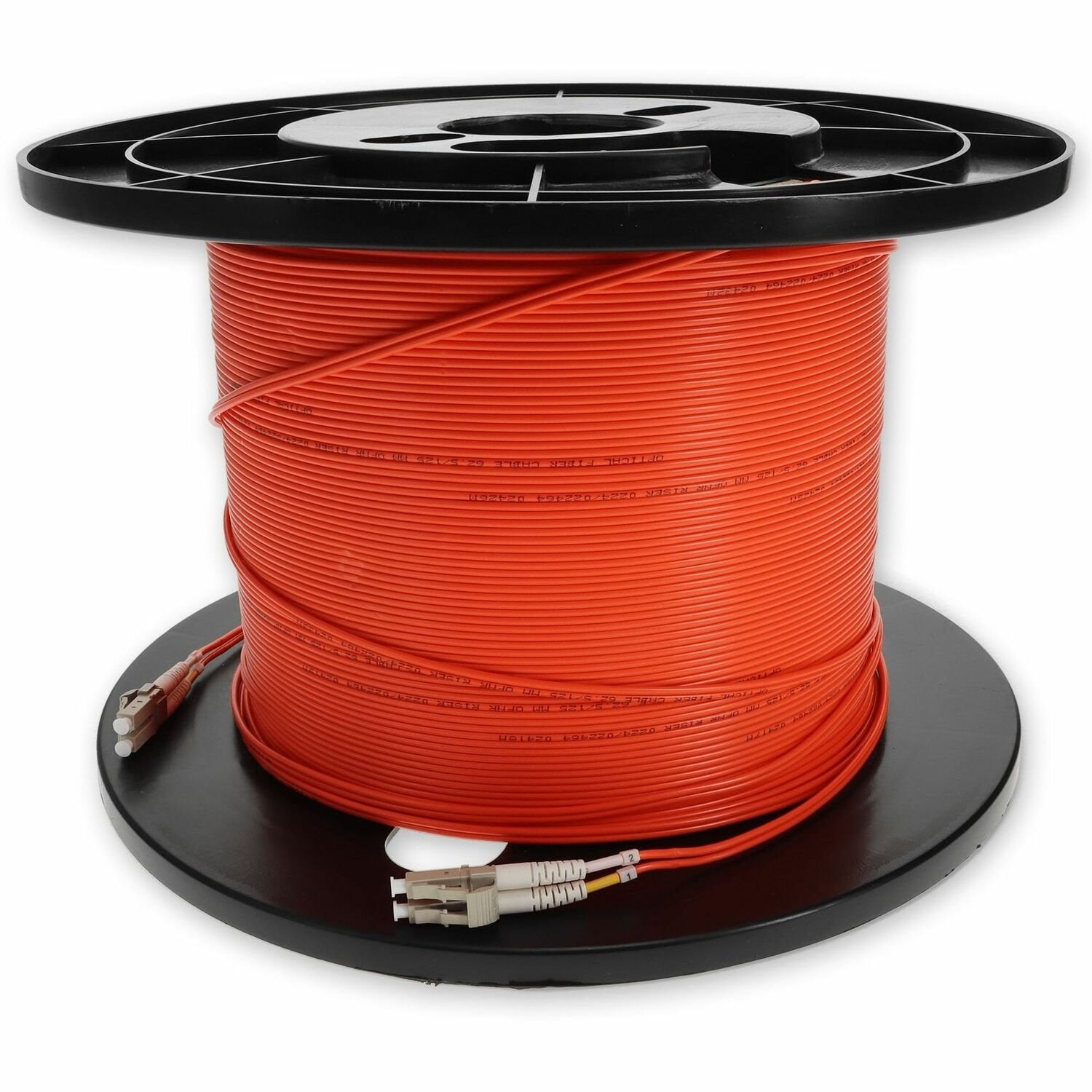 AddOn 175m LC (Male) to LC (Male) Orange OM1 Duplex Fiber OFNR (Riser-Rated) Patch Cable with 2mm Per Strand OD